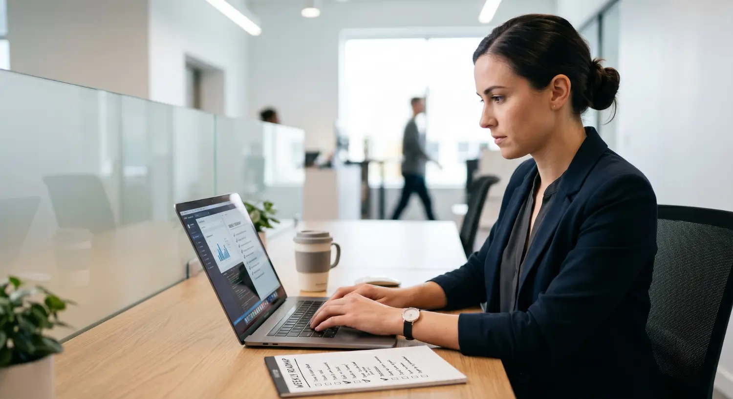 Person following a clear plan to become a virtual assistant quickly