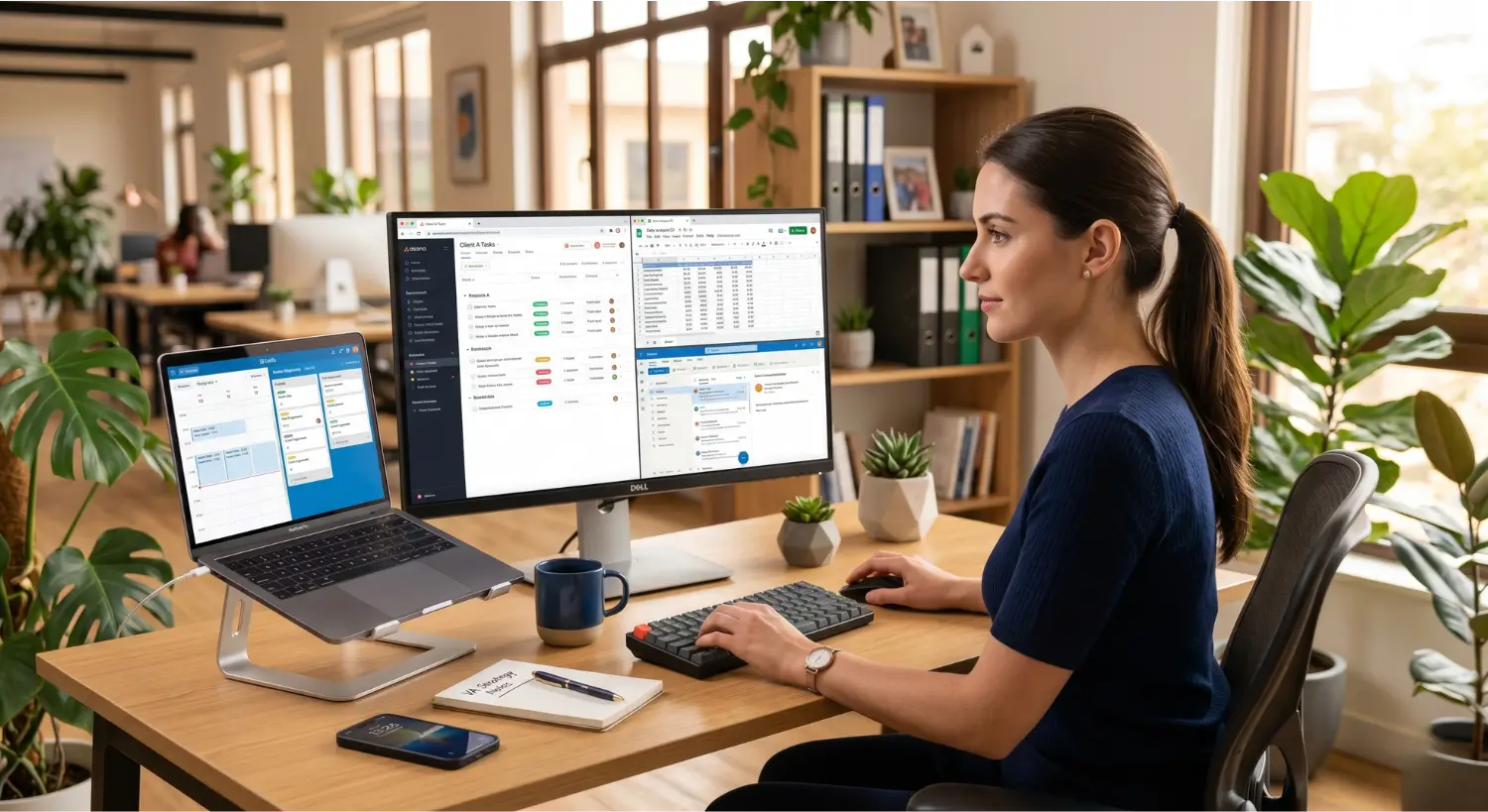Virtual assistant working independently and adapting to business needs