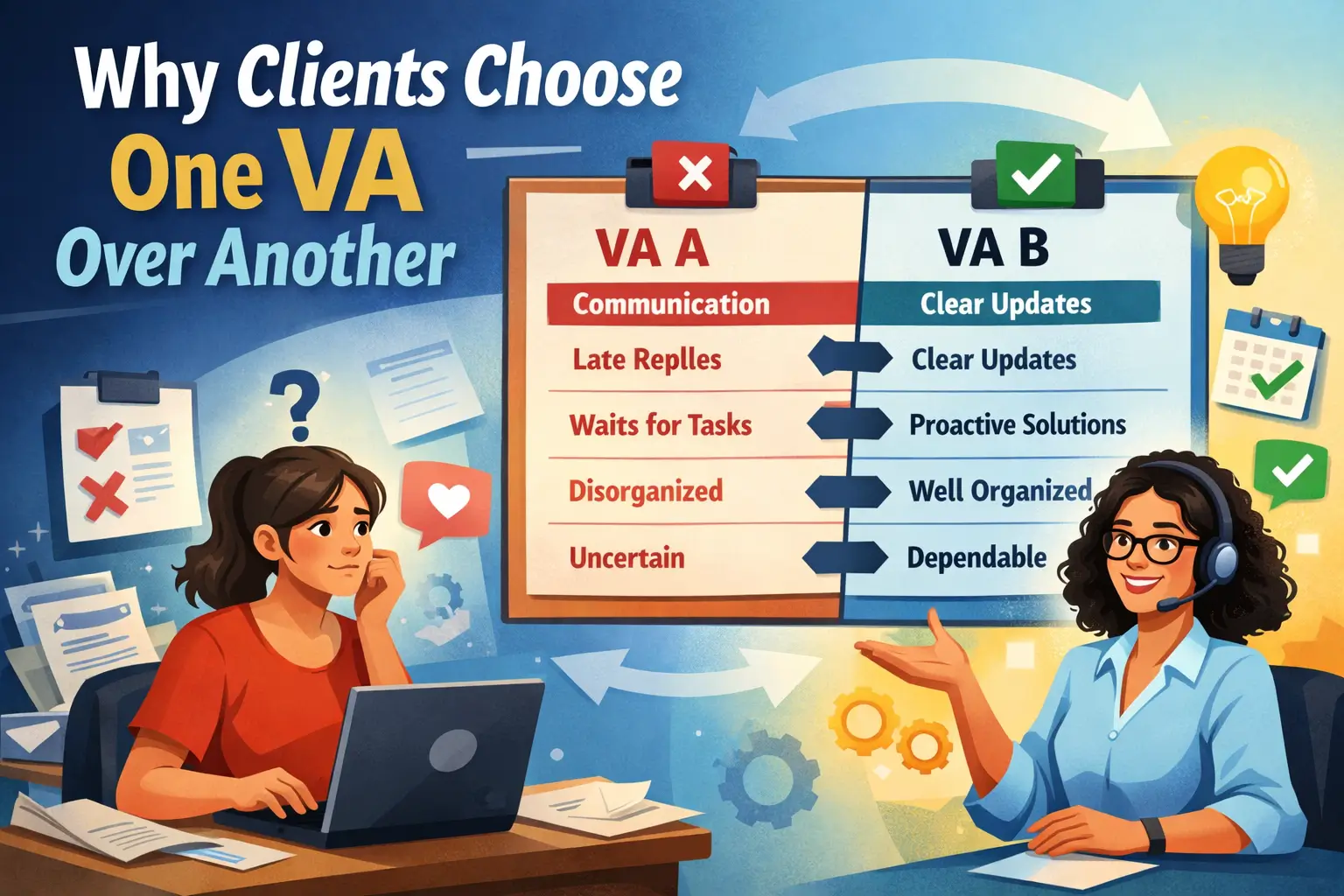 Why A Client Chooses One Virtual Assistant Over Another