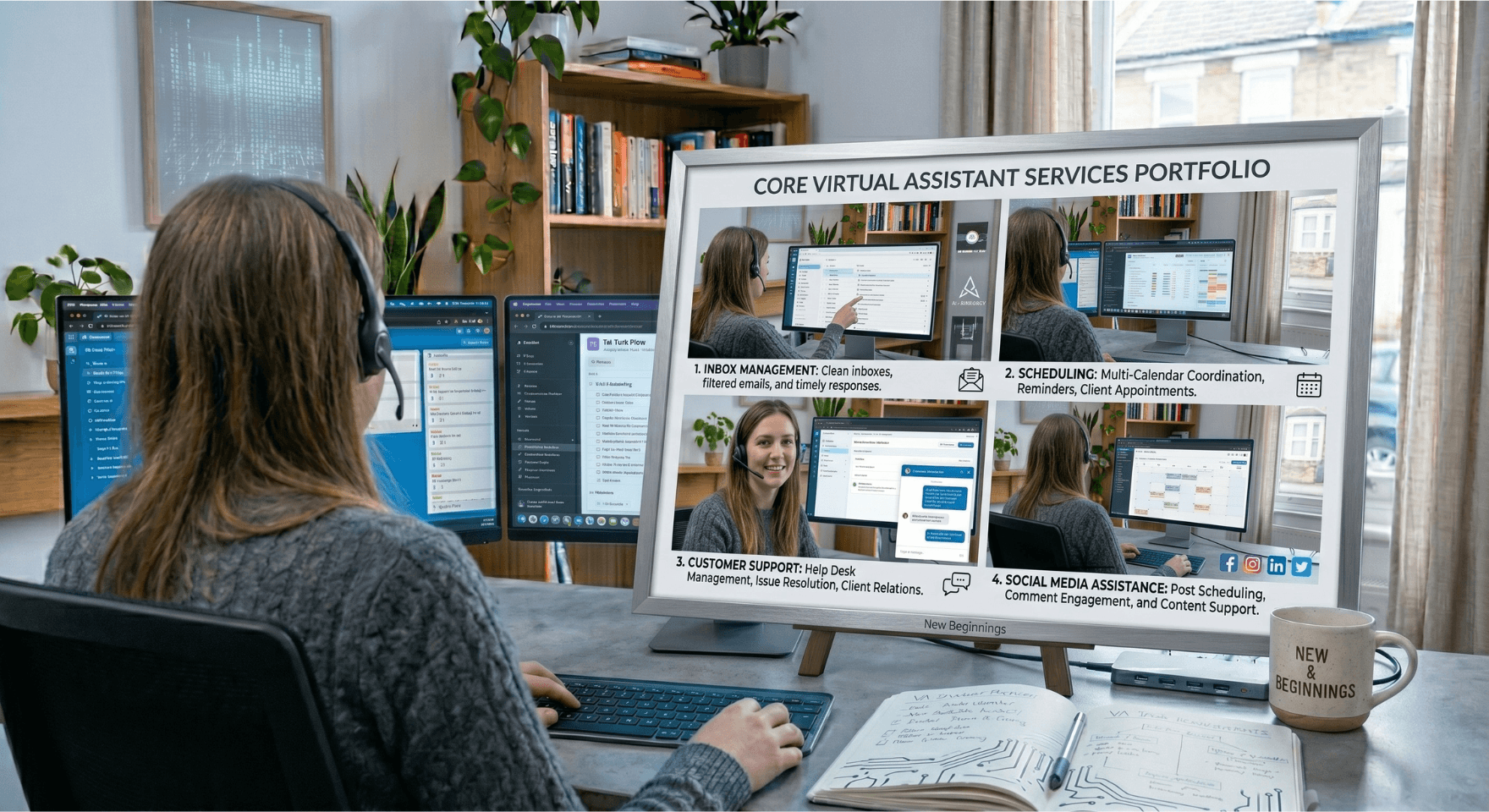 Common services offered by beginner virtual assistants