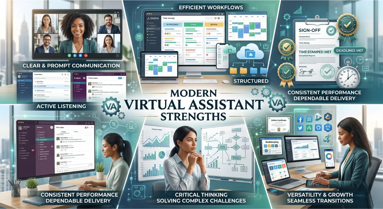 Important professional qualities that make virtual assistants successful