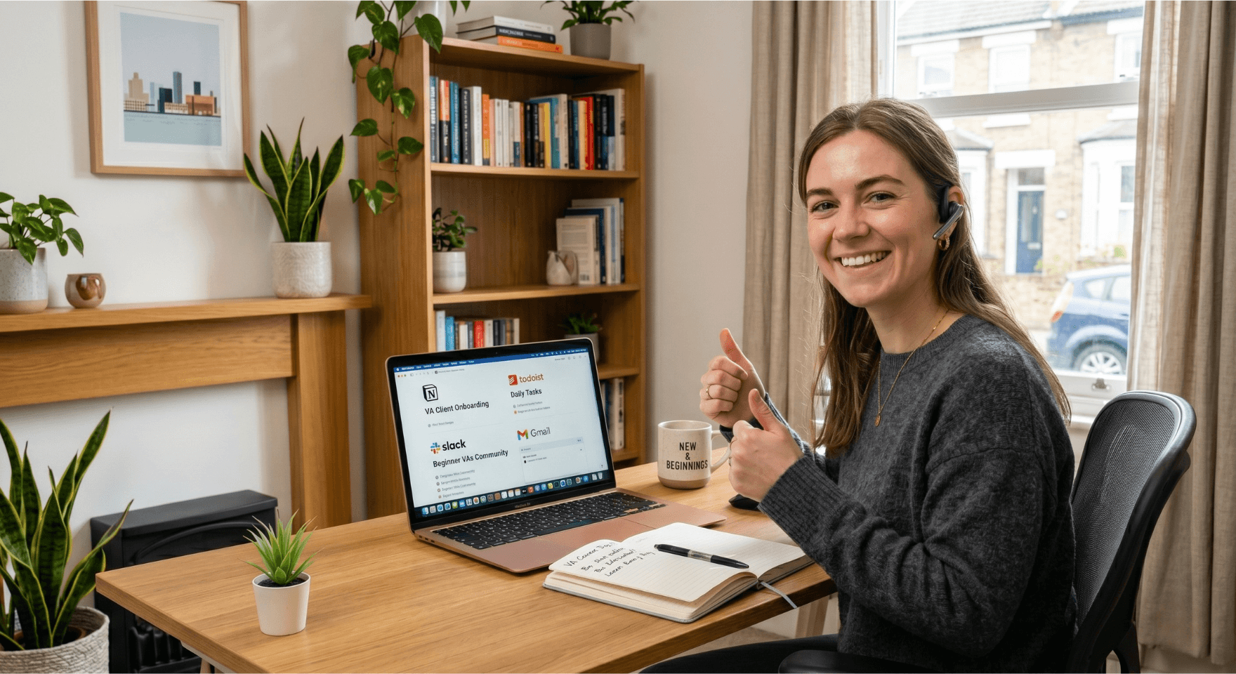 Virtual assistant using digital tools for organization and communication