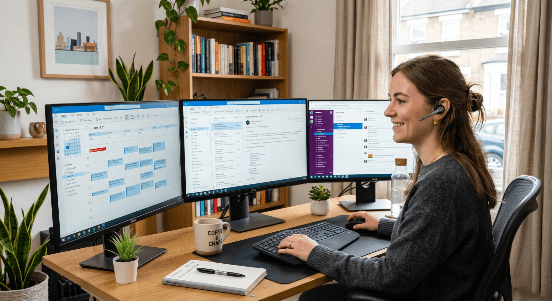 Beginner virtual assistant starting an online remote work career