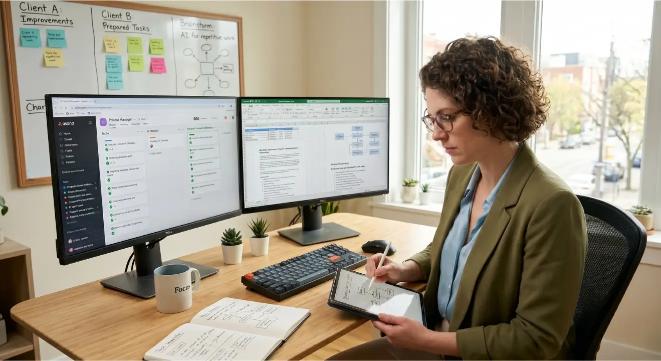 Virtual assistant taking initiative and improving business workflows